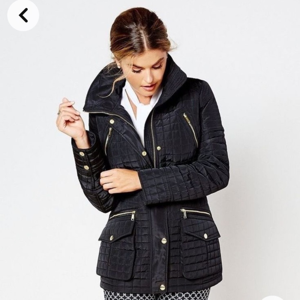 Michael kors diamond quilted coat jacket EUC!